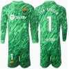 Barcelona Ter Stegen #1 Keeper Bortedraktsett Barn 2024-25 Langermet (+ korte bukser)